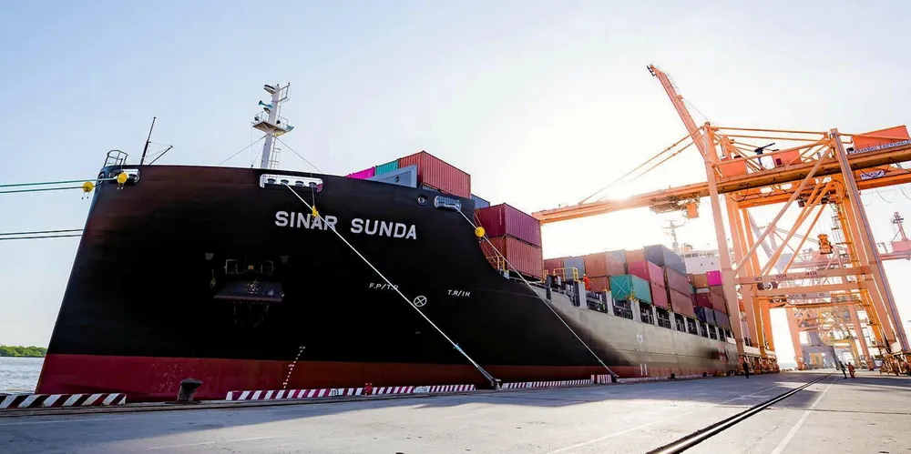 Samudera Shipping’s 1,900-teu boxship Sinar Sunda (built 2020).