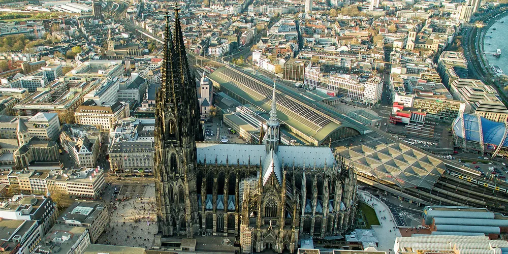 North-Rhine Westphalia includes the city of Cologne. Pic: DronePicR/Flickr