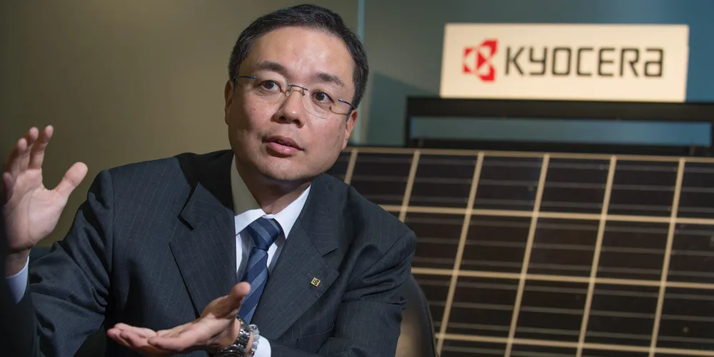 Ichiro Ikeda, Kyocera’s general manager of solar marketing