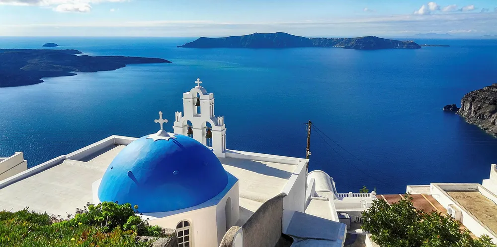 The Aegean Sea off Greece.