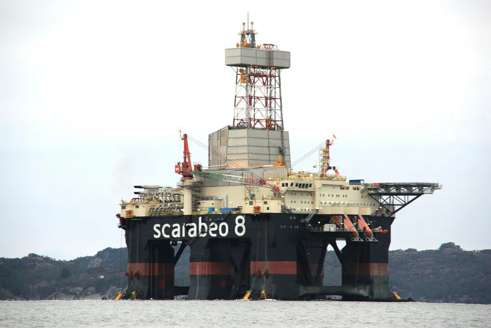 Lined up: Saipem semisub Scarabeo 8