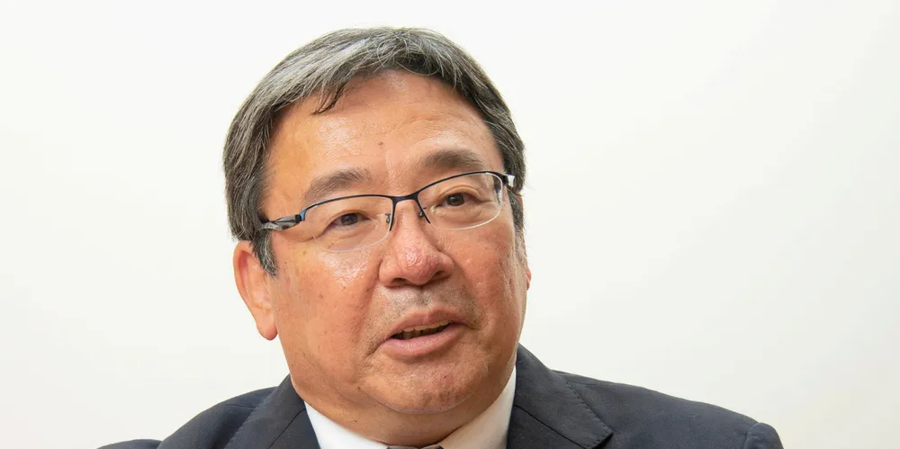 Hitoshi Nagasawa, president of NYK Line, is has raised his profit forecast for the full year.