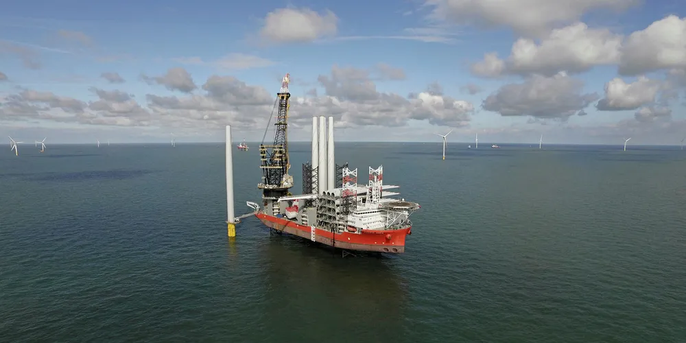 Turbine installation at Galloper.