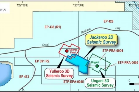 The Jackaroo 3D seismic map