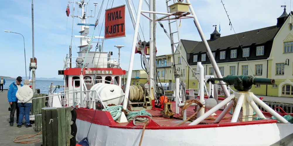 Olavsens gamle «Nybræna» er i dag i virksomhet med salg og markedsføring av hvalkjøtt langs kysten.