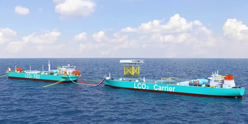 Mitsui OSK Lines and Petronas have been working with the Shanghai Merchant Ship Design & Research Institute on designs for liquefied CO2 carriers in conjunction with an LCO2 floating storage and offloading (FSO) and injection unit.