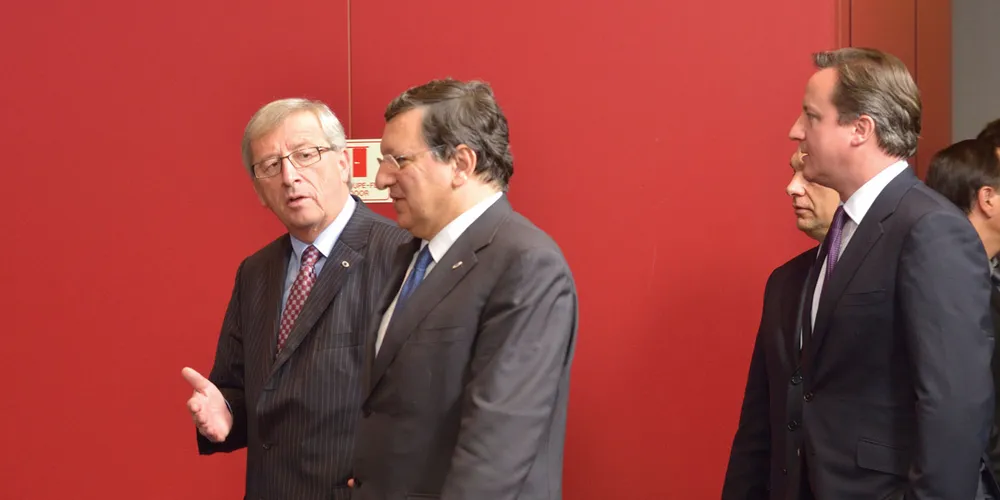 Jean-Claude Juncker, left, the early favourite to succeed EC president José Manuel Barroso, centre, is bitterly opposed by the UK’s David Cameron, right