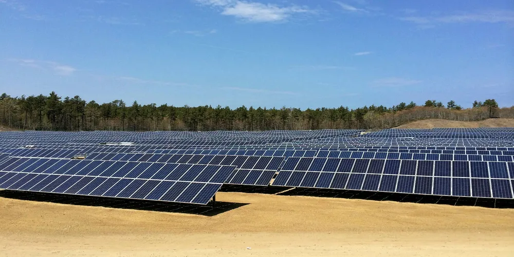 A solar array built by EDFR in the US State of Massachusetts