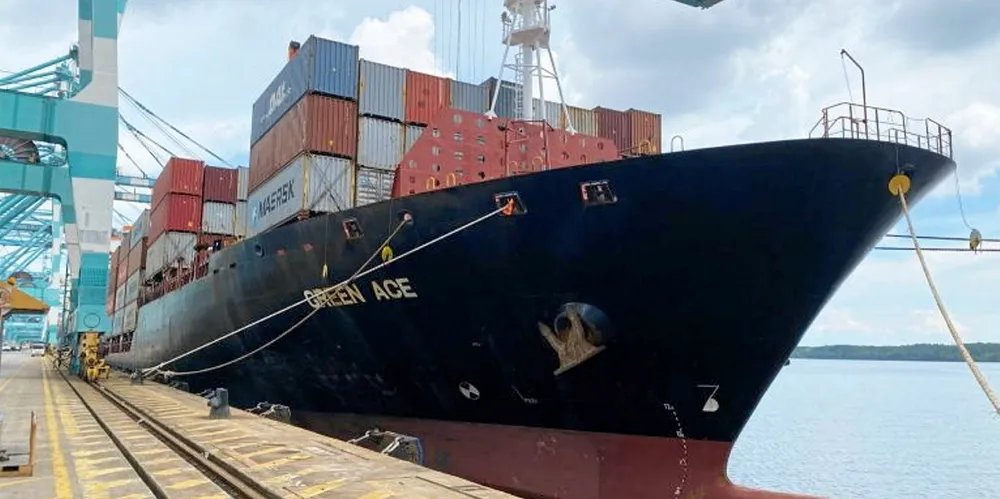 The 1,740-teu Green Ace (built 2005) was to operate as the Allseas Innovation.