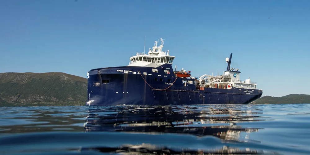 Brønnbåten "Ronia Diamond" er bygget av Kleven Verft for Sølvtrans.