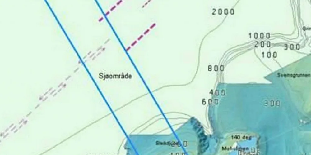 Det etableres et fareområde som vist på bildet for denne oppskytingen som er navngitt som «Operasjon Ram».