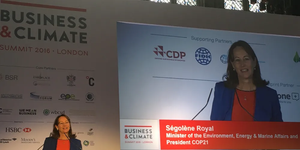 France's Ségolène Royal says floating wind is a "sector for the future"