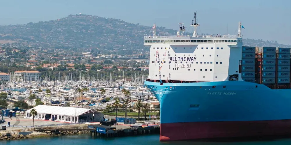 After Maersk held a naming ceremony for the 15,200-teu Alette Maersk (built 2024) in Los Angeles, chief executive Vincent Clerc took to LinkedIn to call on the IMO to pass the Green Balance Mechanism.