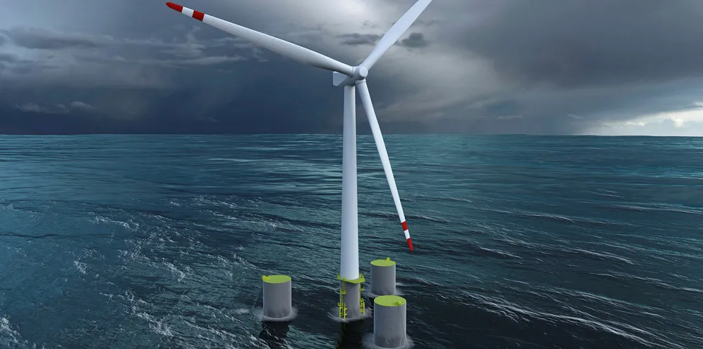 CGI of Dr Techn Olav Olsen's OO-Start floating wind concept