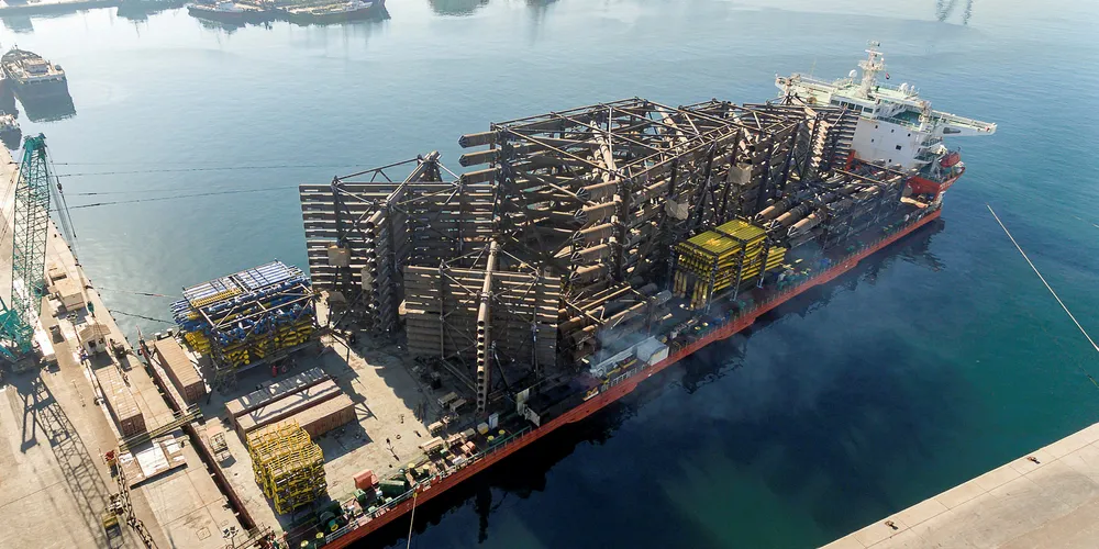 EA1 jacket foundations are on their way to Europe.