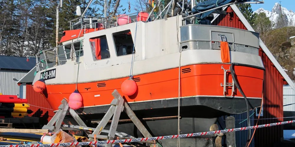 «Øyværing», her fotografert etter at den ble heist på land i Kabelvåg.