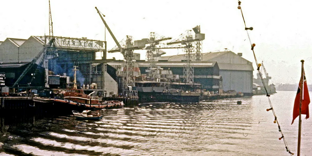Polish ships under construction at Yarrows in 1979