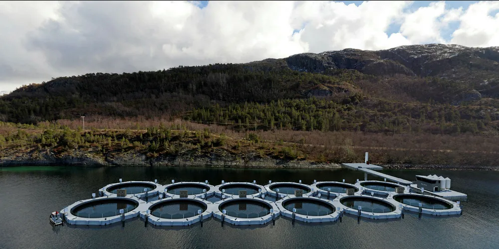 På lokaliteten Hamnøya skal AkvaDesign etablere dette anlegget hvor utviklingstillatelsene skal tas i bruk.
