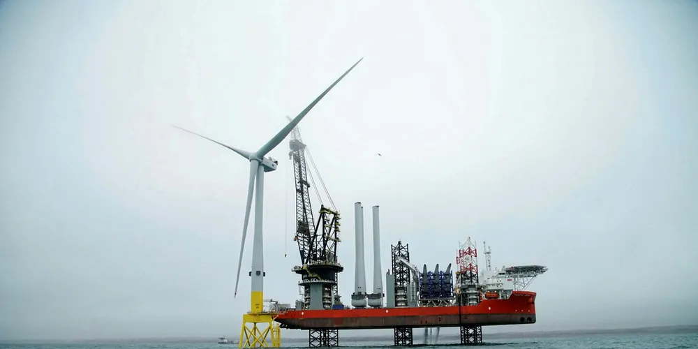 The V164 8.8MW is installed.
