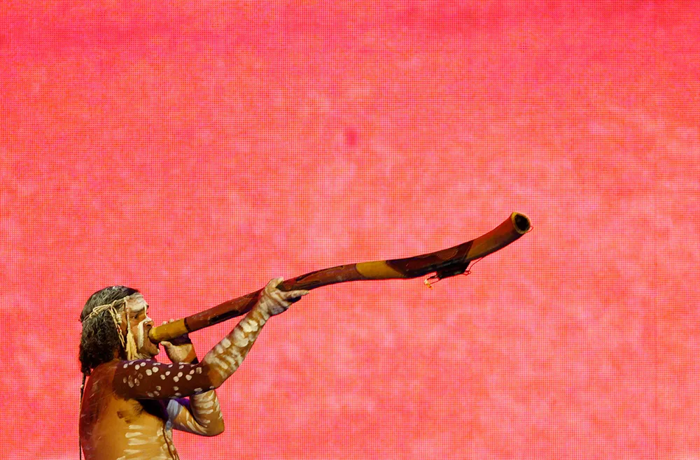 Sounds good: a didgeridoo performance at the Sydney Opera House