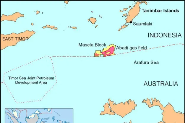 Arafura Sea: Inpex and Shell have increased their stakes in the Masela Block offshore Indonesia, containing the Abadi gas field