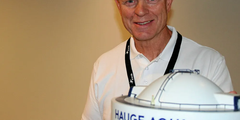 Cato Lungøy, executive at Hauge Aqua, said they are evaluating with Mowi if the "egg" concept can be developed within budget after the material proposed for it was rejected by authorities.
