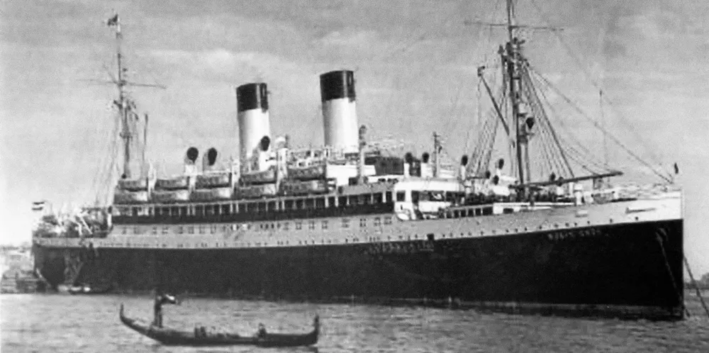 This is an image of the Monte Rosa, which became the Empire Windrush.