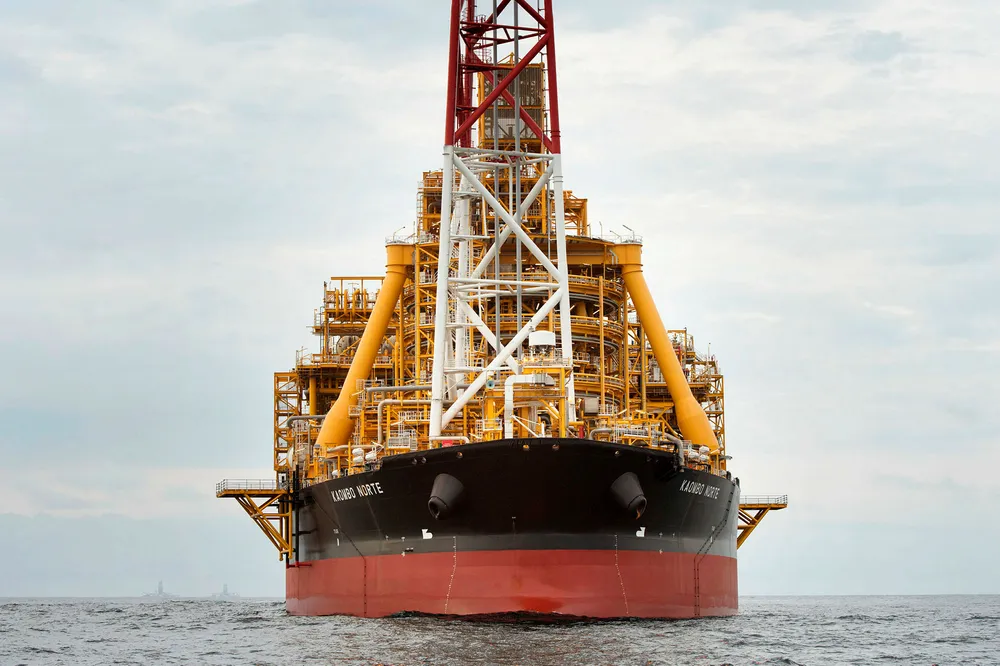 Future: could deep-water oil projects - such as Total's Kaombo Norte off Angola (pictured) - become a rarity in a low-carbon world?