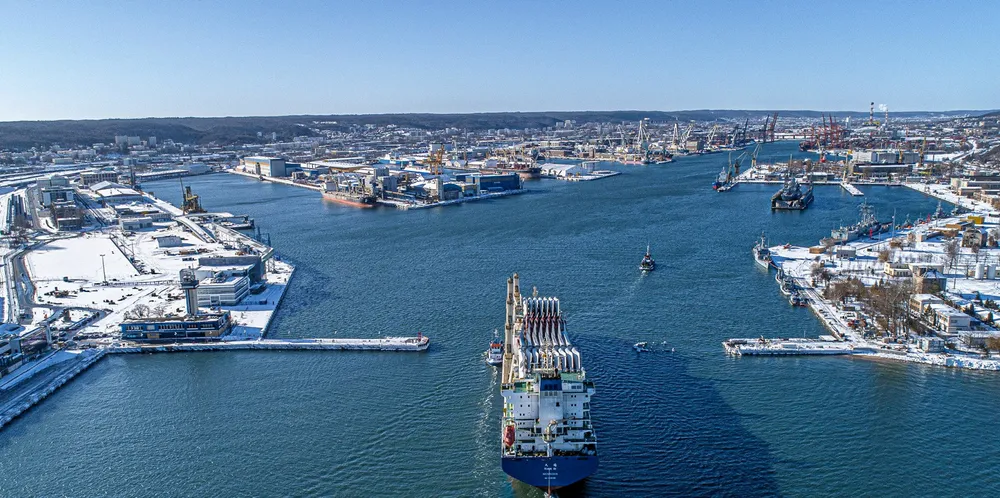 The Port of Gdynia.