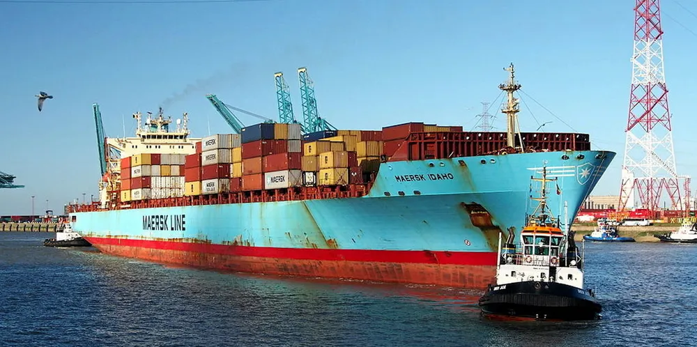 Mark Stinziano, one-time chief mate of the 4,658-teu Maersk Idaho (built 2000), pictured above, will serve a year-long suspension. He was accused of sexual misconduct involving a deck cadet in 2014 and 2015.