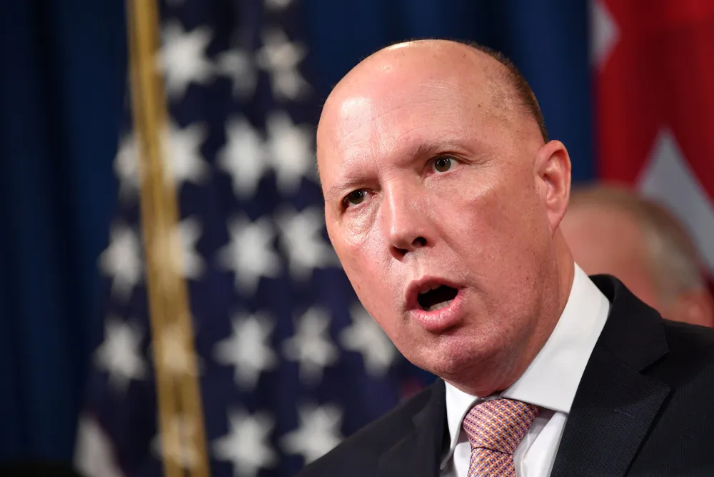 Outspoken: Australia's leader of the opposition, Peter Dutton.