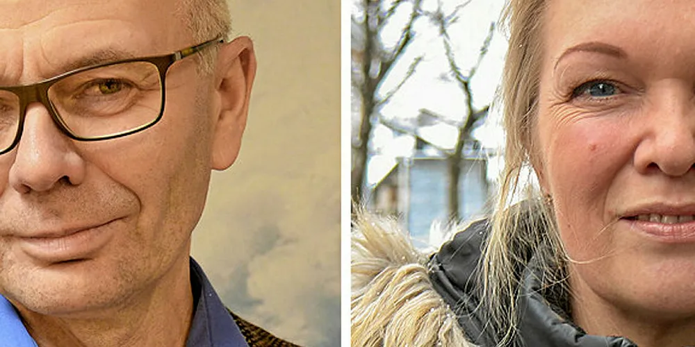 STÅR SAMMEN: Kjell Ingebrigtsen i Norges Fiskarlag og Marit Bærø i Sjømat Norge er bekymret over det store omfanget av de marine verneplanene i nord.