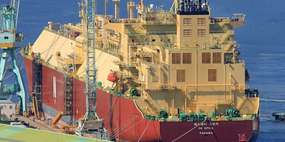 The 174,100-cbm LNG Spica (built 2018) has never loaded a commercial shipment.