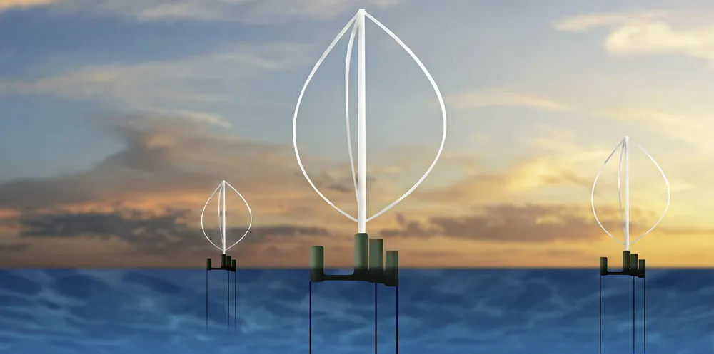 CGI of UT Dallas' FloatVAWT concept