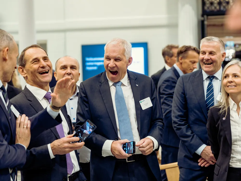 Appears hovedeier Arne Græe var hovedpersonen under børsnoteringen.