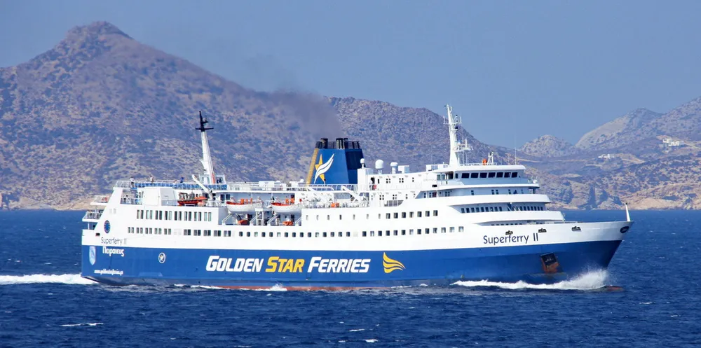 Golden Star Ferries' ropax Superferry II makes crossing to a new fleet.