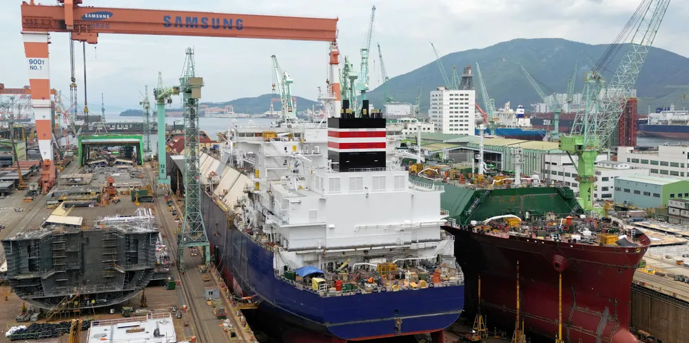 SHI has been filling up on LNG carrier and FLNG unit tonnage.