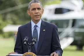 Green light: US President Barack Obama has authorised the use of US air strikes in northern Iraq