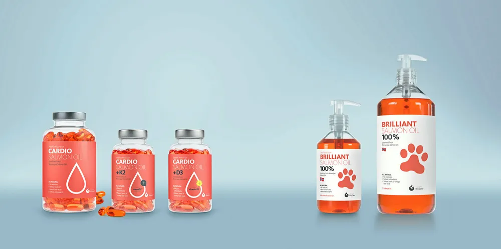 Lakseoljeprodukter fra Hofseth Biocare