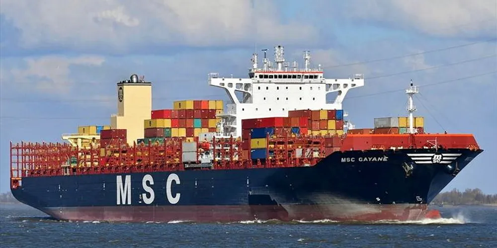 MSC said it had set up three ‘targeting centres’ to scrutinise its cargoes and try to prevent criminal trafficking.