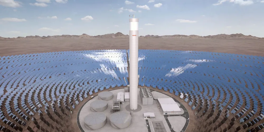 Abengoa's 100MW Atacama 1 PV project is being built next to a 110MW CSP plant with integrated thermal storage.