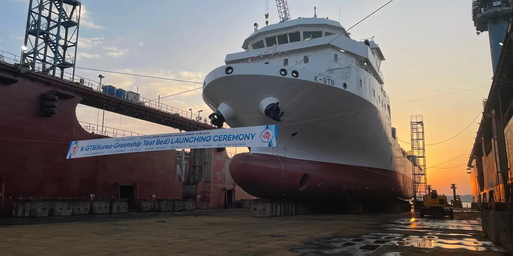 South Korea has launched testbed vessel the K-GTB.