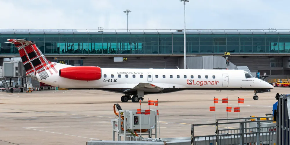 Embraer aircraft of Scottish airline Loganair