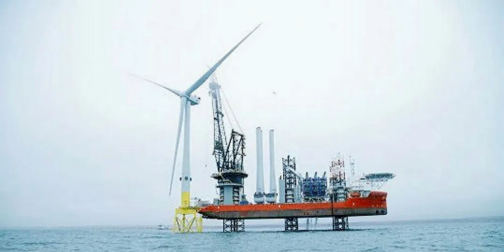 An 8.8MW MHI Vestas turbine is installed at the EOWDC.