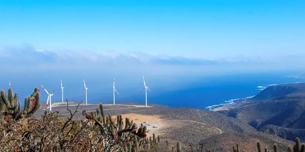 Chile's largest wind farm, El Arrayán