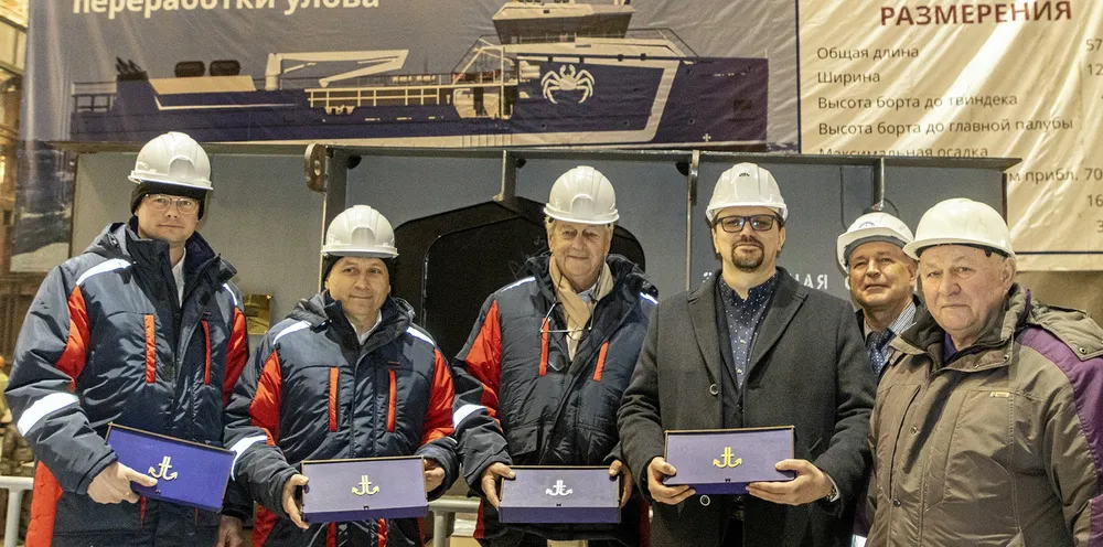 Executives at Russian Crab Group.