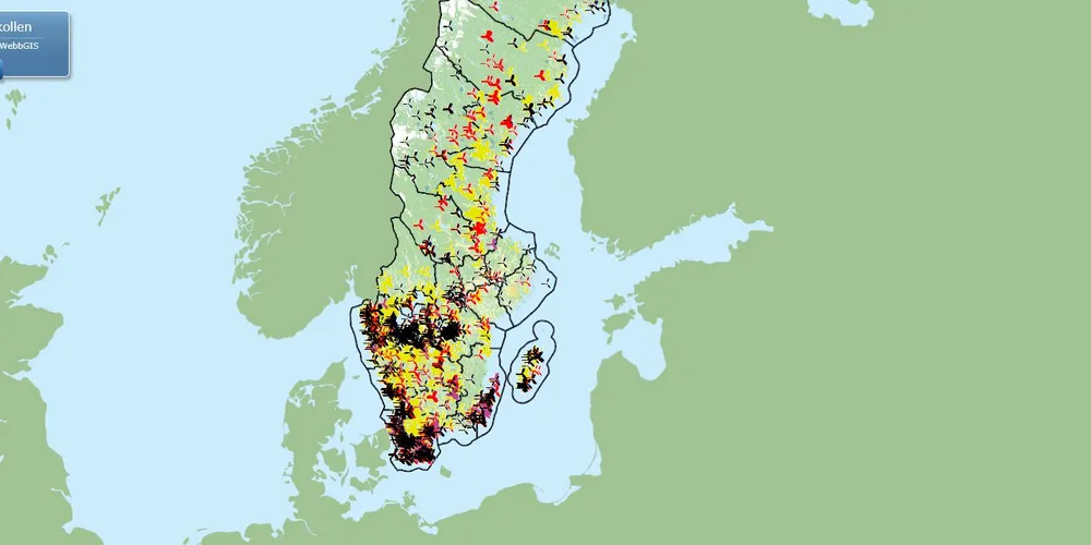 Databas över svenska vindkraftverk