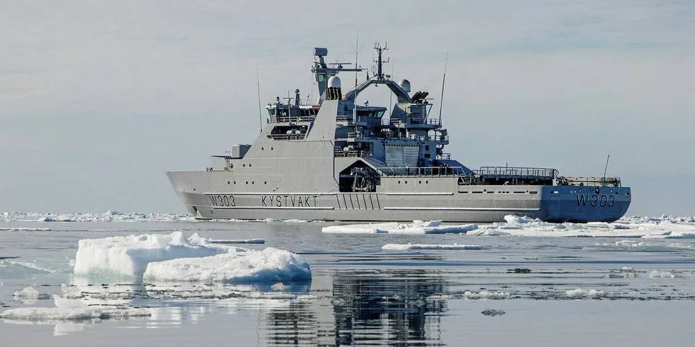 KV Svalbard. Avbildet på et tidligere oppdrag.Foto: Haakon Kjøllmoen