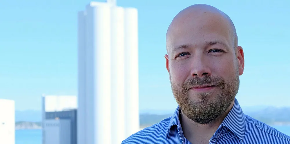 Stian Rognlid, Skretting's global commercial manager for closed system farming. The company sees land-based salmon farming projects becoming an increasing reality.