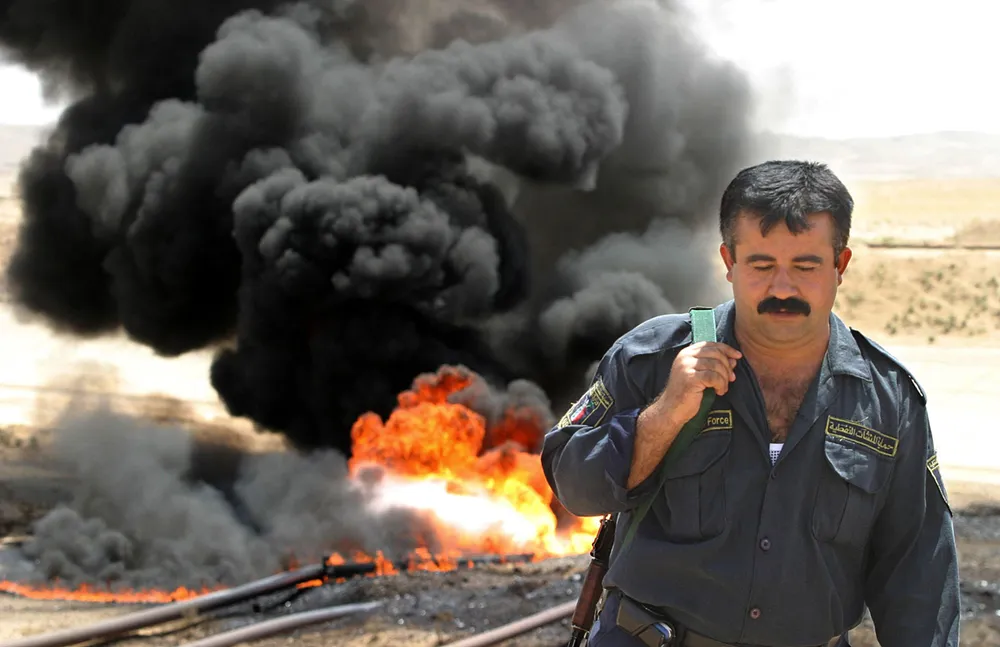 Hit by attacks: Kirkuk-to-Ceyhan pipeline in Iraq
